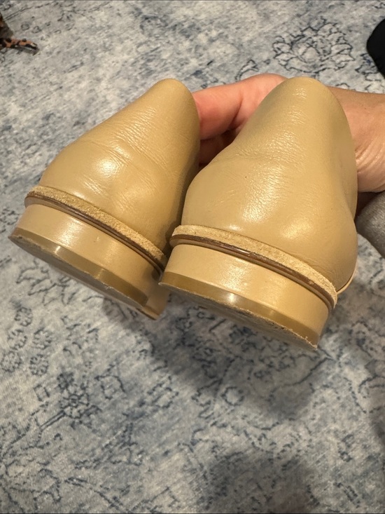 Salvatore Ferragamo Leather Gancini-Loafers in Beige with Silver Hardware main image 5